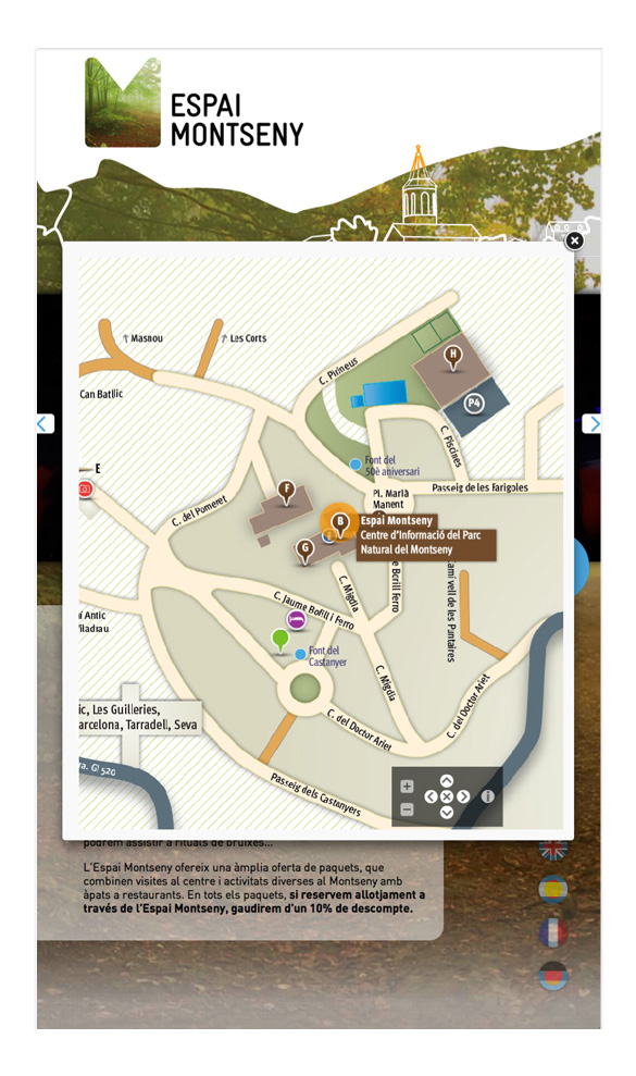 Viladrau interactive tourism information touch screen