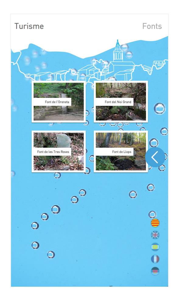 Viladrau interactive tourism information touch screen